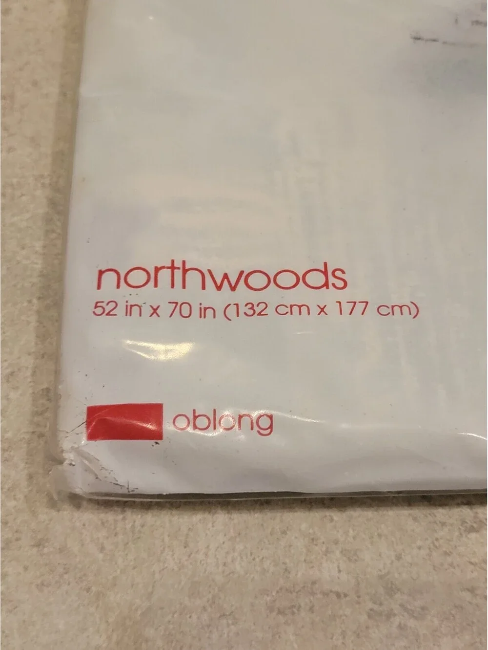 HOME for the HOLIDAYS NEW Vinyl Tablecloth 52x70  